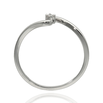 Fehér arany gyűrű 54-es méret (B45414)